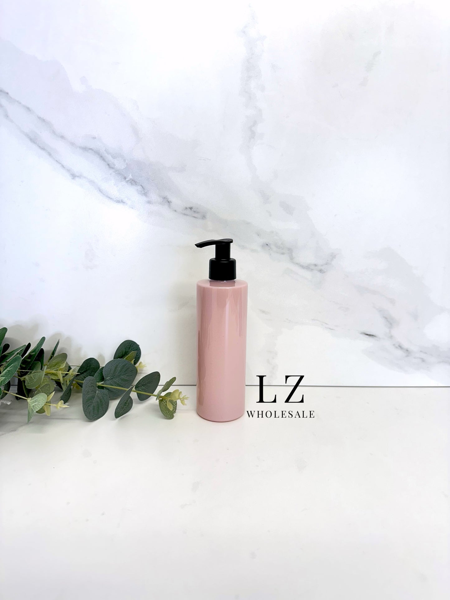 Pink Tubular 250ml Bottle With Pump
