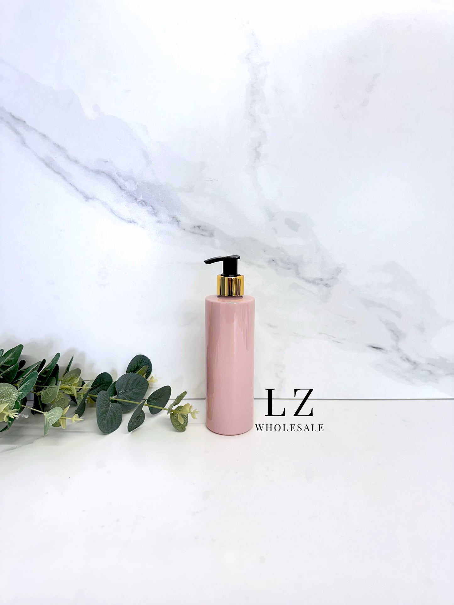 Pink Tubular 250ml Bottle With Pump