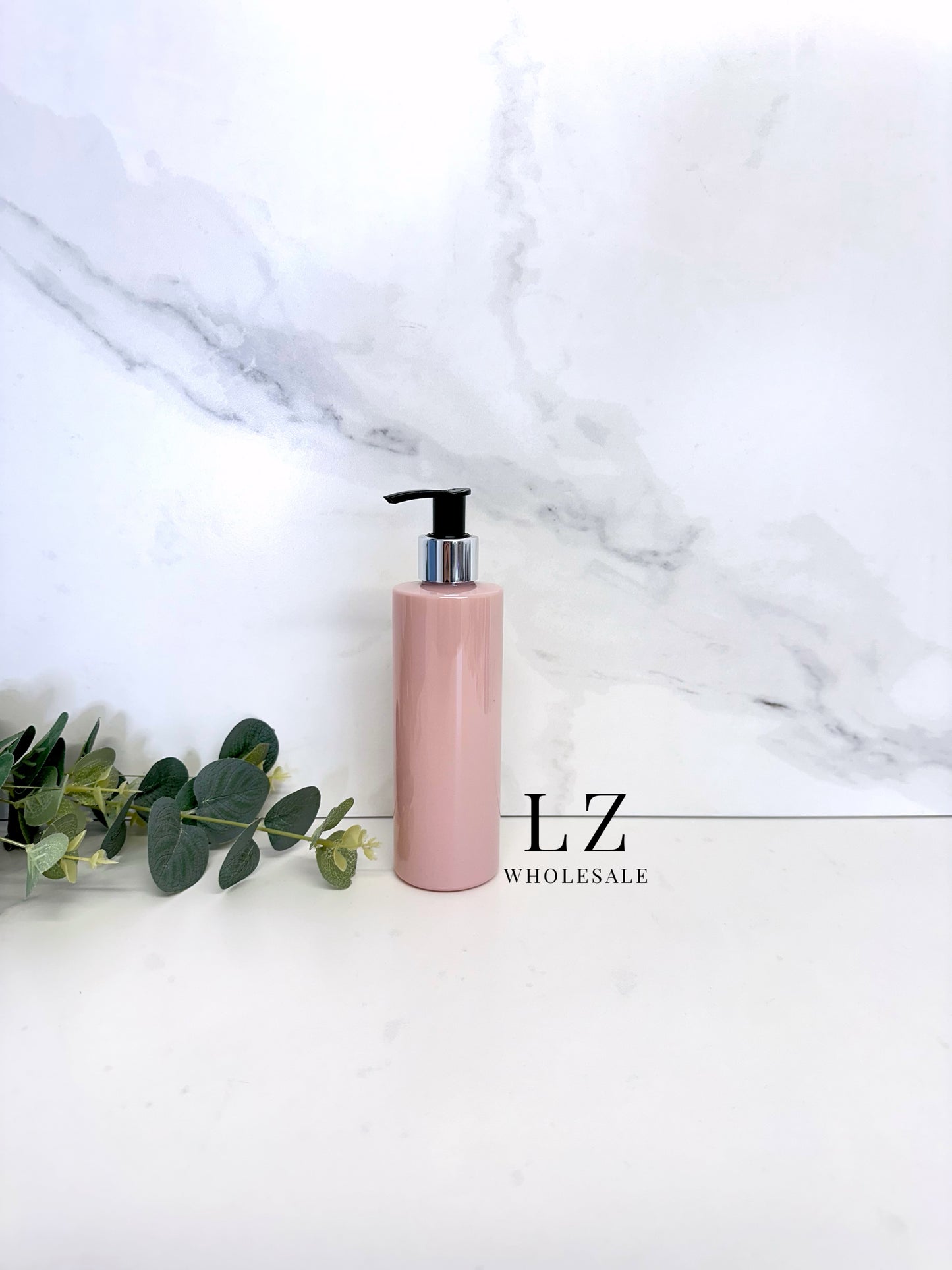 Pink Tubular 250ml Bottle With Pump