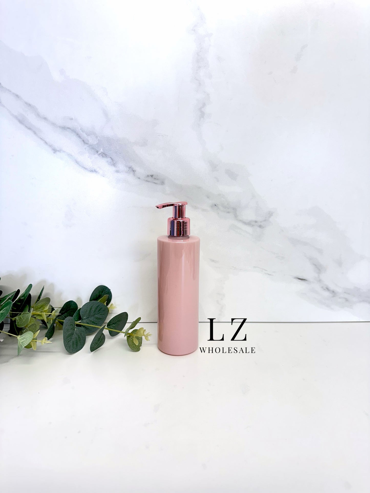 Pink Tubular 250ml Bottle With Pump