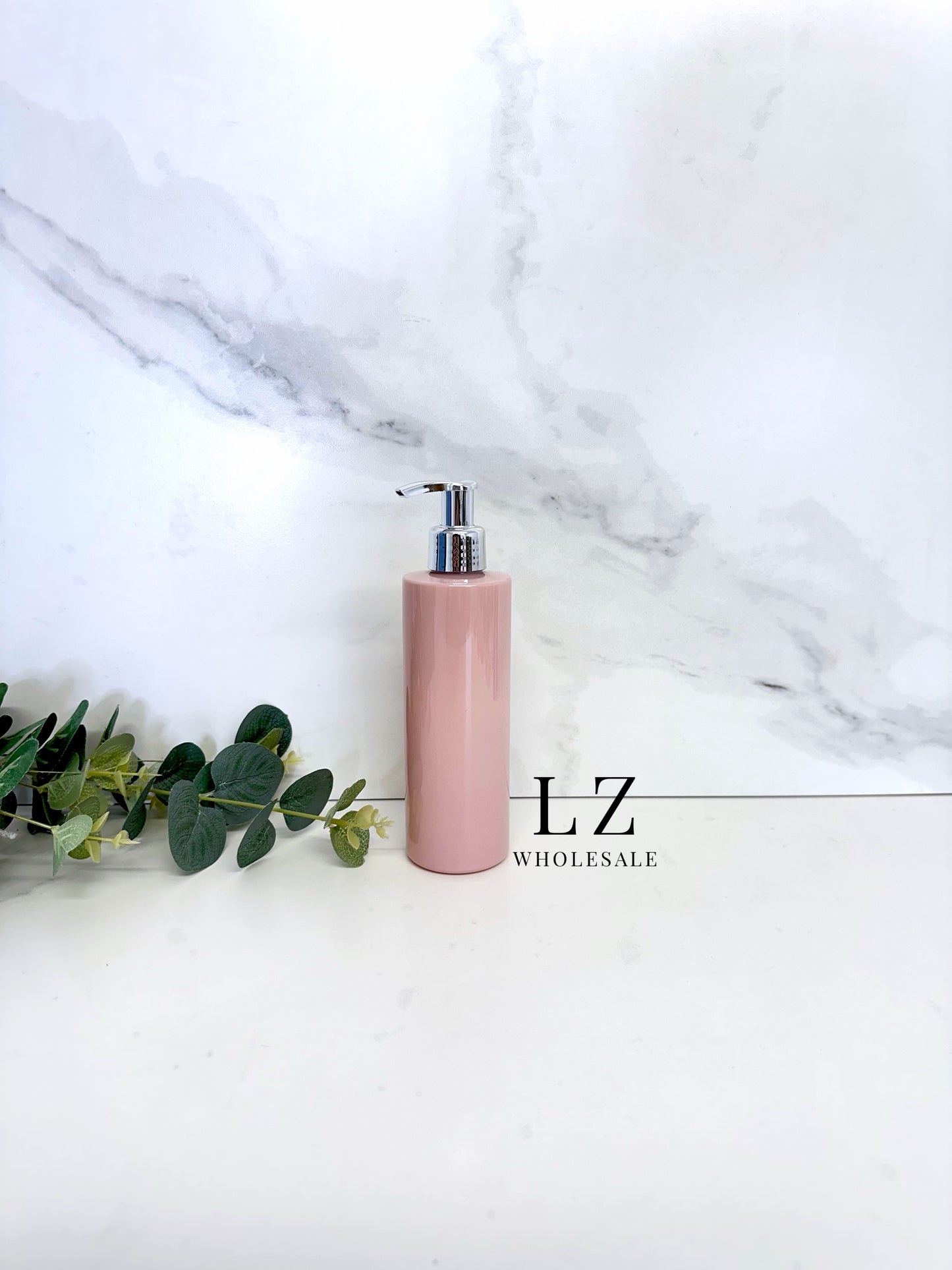 Pink Tubular 250ml Bottle With Pump