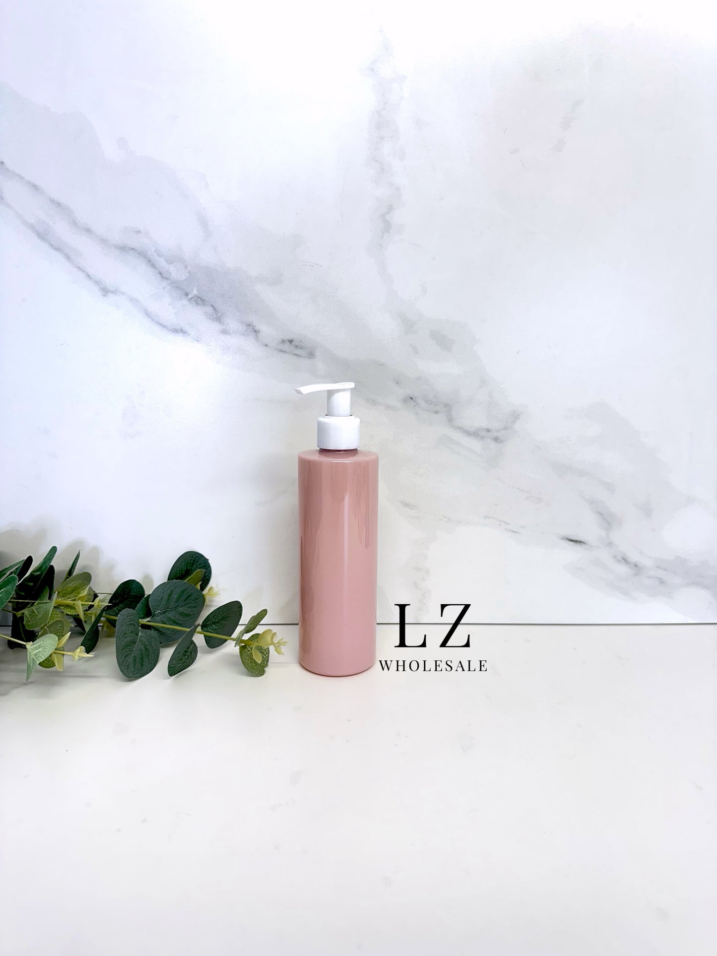 Pink Tubular 250ml Bottle With Pump
