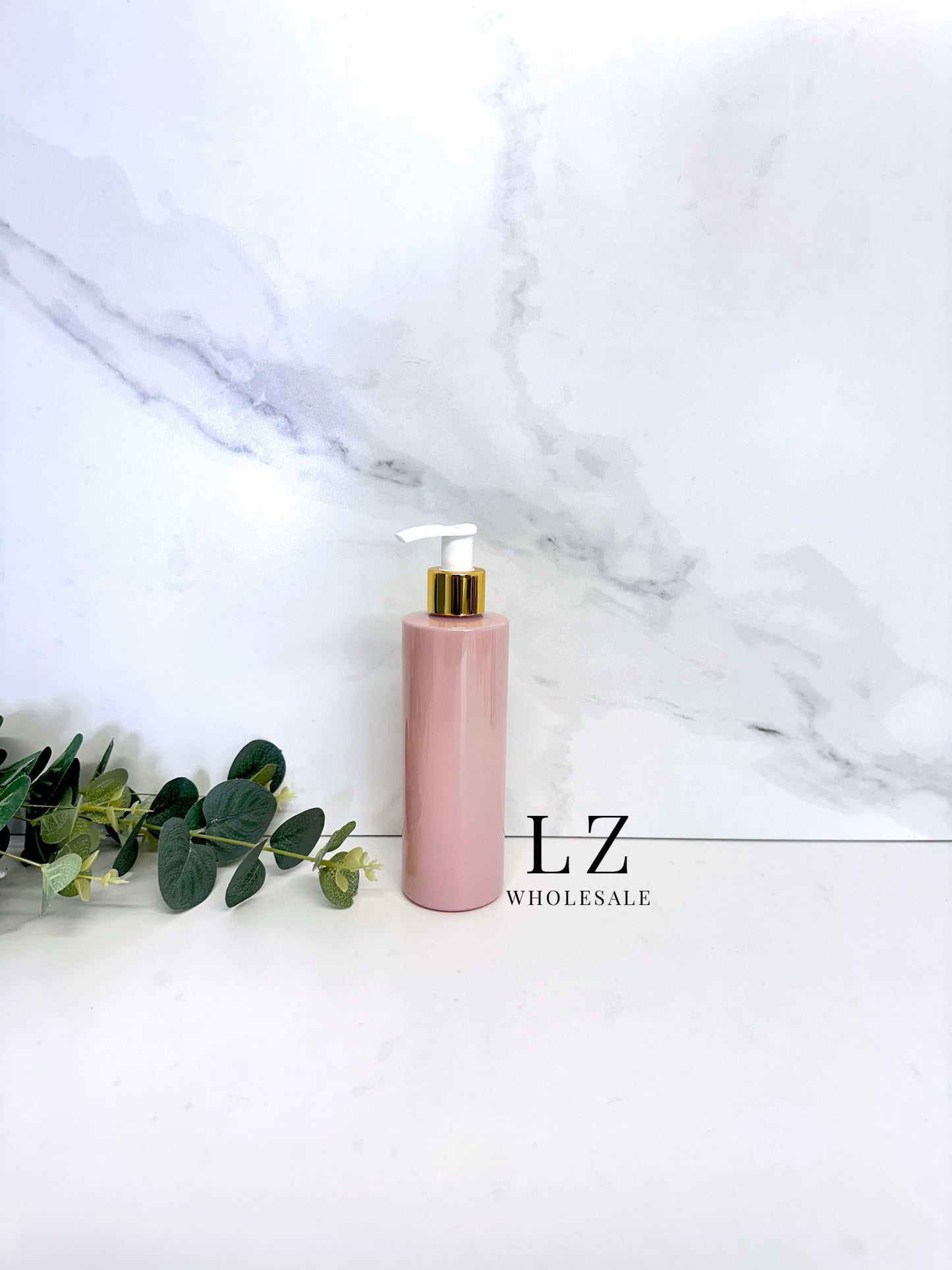 Pink Tubular 250ml Bottle With Pump